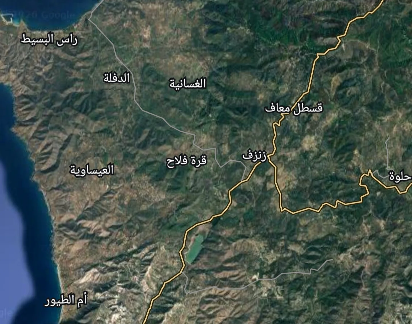 بعد مفرق رأس البسيط 