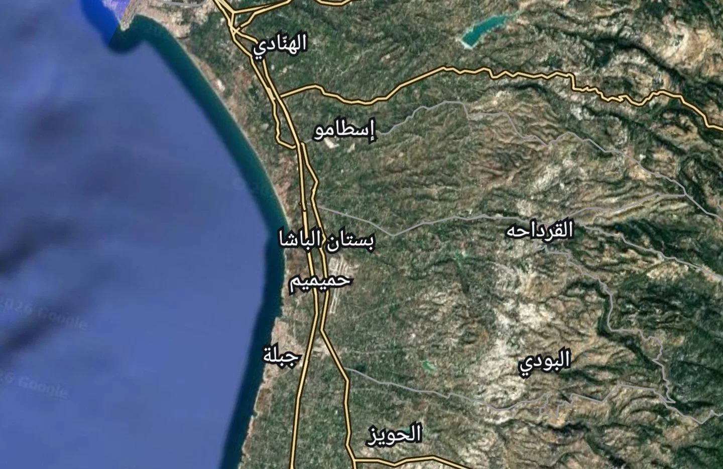 اوتسراد اللاذقية دمشق _ مفرق الجوبة 